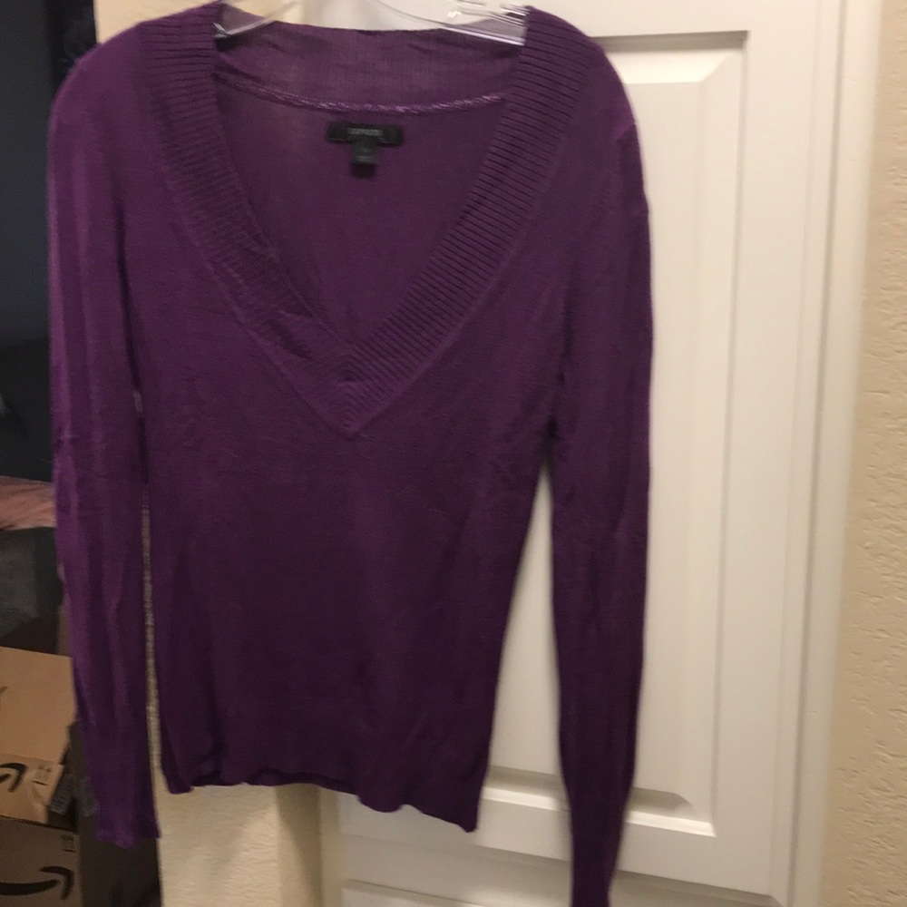 3 for $15 🦋🦋 Express purple v-neck sweater